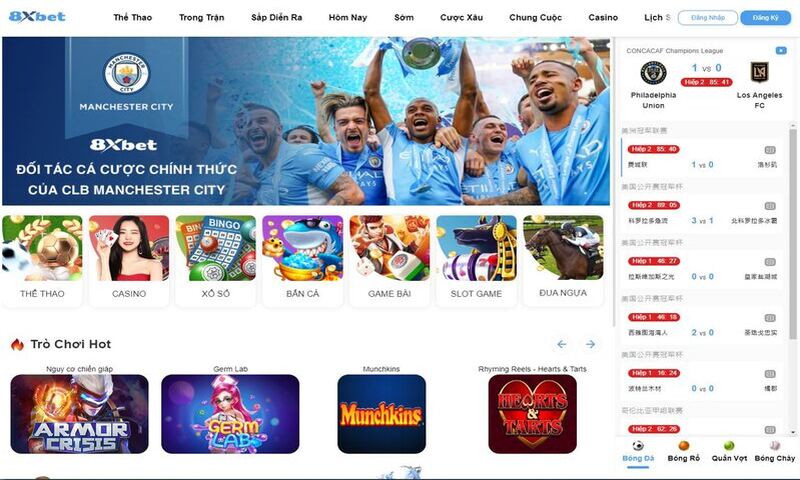 Các thể loại game tại Nhà cái 8Xbet