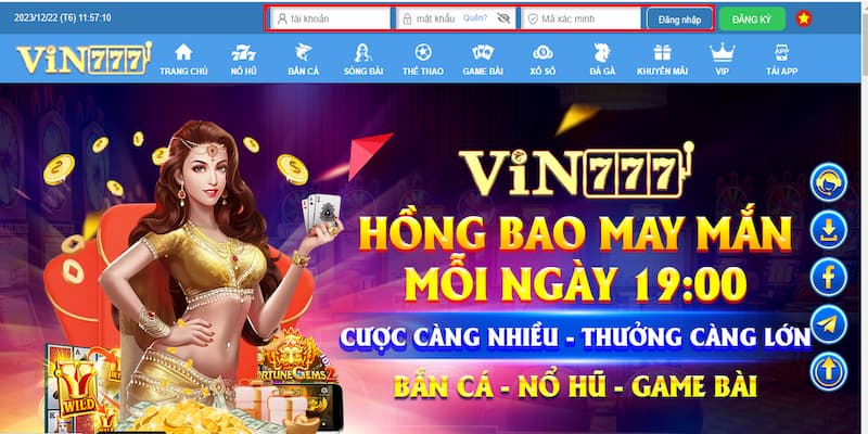 Cách đăng nhập tài khoản nhà cái Vin777 cho tân binh mới