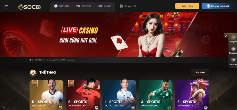 Cá cược casino thu hút